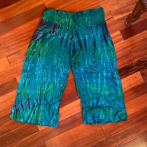 Rayon draw string soft flowy pants